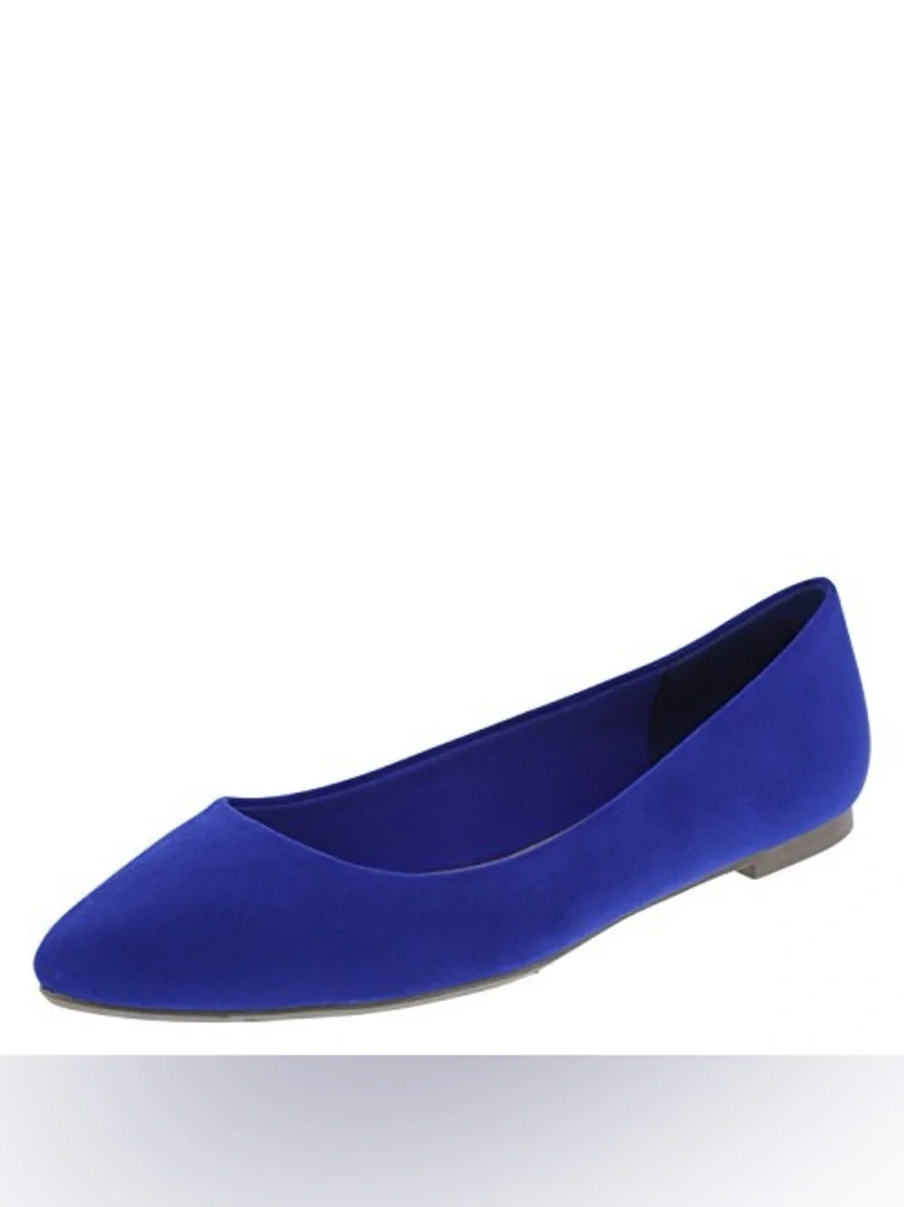 Christian Siriano Faux Suede Pointed Toe  Ballet Flats Cobalt Size 10